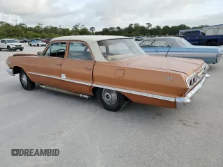 1963 Chevrolet Impala с VIN 31869K184182, выставлен на аукционе Copart как лот 54538265 с пробегом Не указан миль и На запчасти • Non repairable. История ставок и продаж доступна на DreamBid. Изображение 2.