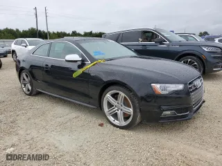 2014 Audi S5 Premium Plus with VIN WAUGGAFR5EA002914, listed as a Copart auction lot 74253114 with 0 mi miles and Salvage Title. Bid and sale history available at carsss.com. Image 4.