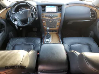 2012 Infiniti QX56 7-passenger with VIN JN8AZ2NE1C9021857, listed as a Copart auction lot 76967164 with 153,958 mi miles and Salvage Title. Bid and sale history available at carsss.com. Image 8.