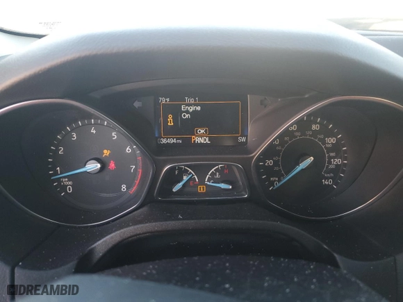 2018 Ford Focus SE with VIN 1FADP3F29JL222906, listed as a Copart auction lot 46925895 with 36,494 mi miles and Salvage Title. Bid and sale history available at carsss.com. Image 9.