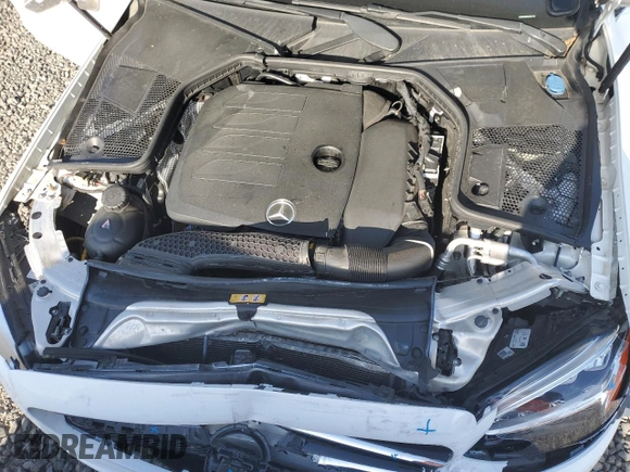 2019 Mercedes-Benz C 300 with VIN 55SWF8DB6KU286703, listed as a Copart auction lot 53886555 with Not provided miles and Salvage title. Bid and sale history available at DreamBid. Image 11.