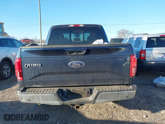 2015 Ford F-150 XLT with VIN 1FTEW1EP7FFD00589, listed as a IAAI auction lot 41677203 with 156,064 mi miles. Bid and sale history available at carsss.com. Image 16.