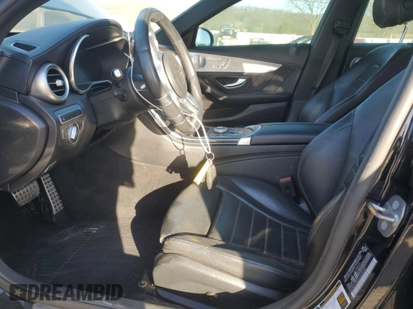 2020 Mercedes-Benz C 43 AMG with VIN 55SWF6EB2LU329244, listed as a Copart auction lot 46253045 with 55,209 mi miles and Salvage Title. Bid and sale history available at carsss.com. Image 7.