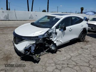 2024 Nissan ARIYA Evolve+ z VIN JN1BF0BAXRM435601, wystawiony jako Copart lot #56376795 z przebiegiem 3 051 mil mil oraz Szkoda całkowita • Salvage title. Historia ofert i sprzedaży dostępna na DreamBid. Obrazek 1.