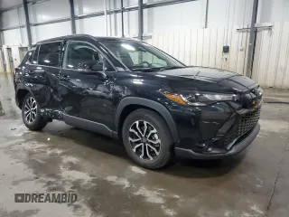 2025 Toyota Corolla Cross Hybrid S with VIN 7MUFBABG9SV065228, listed as a Copart auction lot 58408535 with 14,965 mi miles and Salvage title. Bid and sale history available at DreamBid. Image 4.