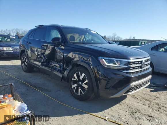 2022 Volkswagen Atlas SE with VIN 1V2DC2CA6NC219879, listed as a Copart auction lot 87439484 with 35,853 mi miles and Salvage title. Bid and sale history available at DreamBid. Image 4.