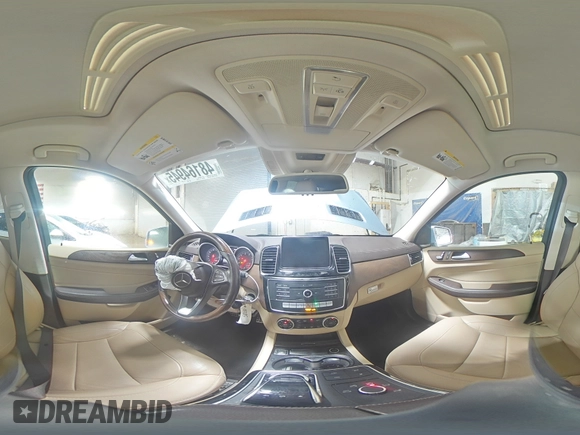2016 Mercedes-Benz GLE 400 with VIN 4JGDA5GB1GA635070, listed as a Copart auction lot 48164945 with 47,045 mi miles and Salvage title. Bid and sale history available at DreamBid. Image 14.