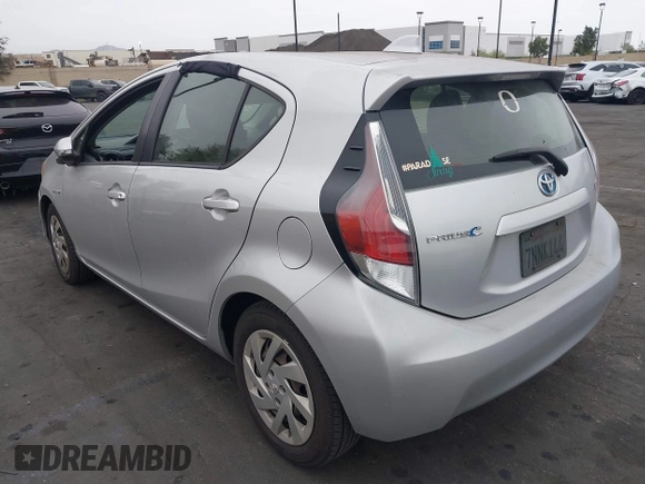 2015 Toyota Prius One with VIN JTDKDTB34F1092819, listed as a IAAI auction lot 42067212 with 126,394 mi miles and . Bid and sale history available at carsss.com. Image 3.