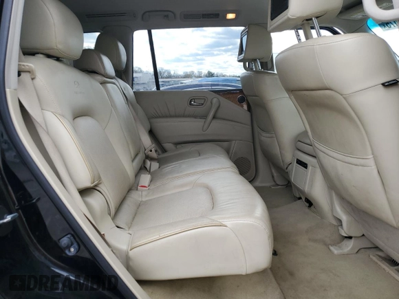 2011 Infiniti QX56 8-passenger with VIN JN8AZ2NC5B9302847, listed as a Copart auction lot 53372075 with 178,130 mi miles and Salvage Title. Bid and sale history available at carsss.com. Image 11.