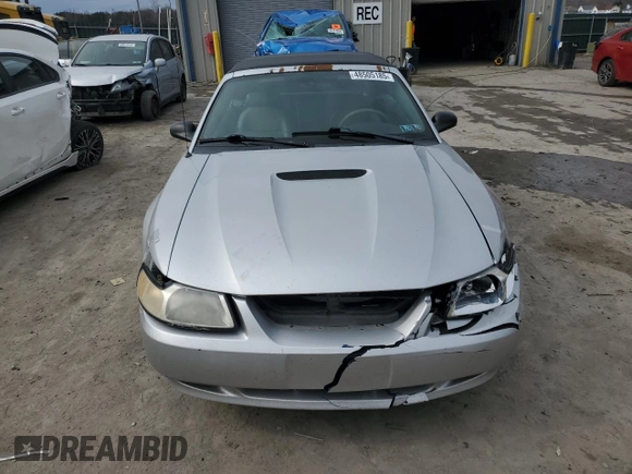 2001 Ford Mustang Deluxe with VIN 1FAFP44491F150140, listed as a Copart auction lot 48505185 with 259,819 mi miles and Salvage Title. Bid and sale history available at carsss.com. Image 5.