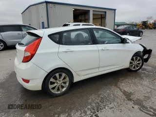 2012 Hyundai Accent SE with VIN KMHCU5AE7CU017198, listed as a Copart auction lot 49642815 with 194,136 mi miles and Salvage Title. Bid and sale history available at carsss.com. Image 3.