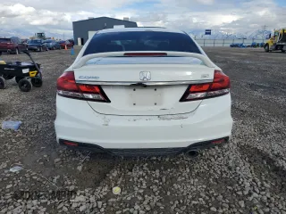 2015 Honda Civic Sedan Si with VIN 2HGFB6E55FH707595, listed as a Copart auction lot 45353825 with 0 mi miles and Salvage Title. Bid and sale history available at carsss.com. Image 6.