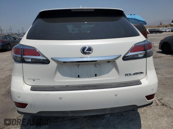 2013 Lexus RX 450h с VIN JTJBC1BA8D2446352, выставлен на аукционе Copart как лот 64780975 с пробегом 164 216 миль миль и Списание • Salvage title. История ставок и продаж доступна на DreamBid. Изображение 6.