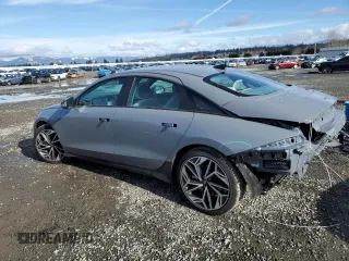 2024 Hyundai IONIQ 6 SEL with VIN KMHM34AC9RA080149, listed as a Copart auction lot 44075075 with 2,255 mi miles and Salvage Title. Bid and sale history available at carsss.com. Image 2.