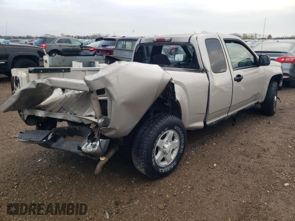 2004 GMC Canyon SLE Z71 with VIN 1GTDT196548219517, listed as a Copart auction lot 75623744 with 180,237 mi miles and Salvage Title. Bid and sale history available at carsss.com. Image 3.