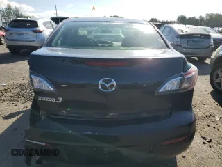 2013 Mazda 3 i SV with VIN JM1BL1TG0D1836891, listed as a Copart auction lot 54193525 with 124,049 mi miles and Salvage title. Bid and sale history available at DreamBid. Image 6.