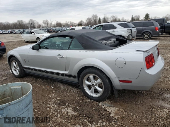 2007 Ford Mustang Deluxe with VIN 1ZVHT84N775223032, listed as a Copart auction lot 52597025 with 78,121 mi miles and Salvage Title. Bid and sale history available at carsss.com. Image 2.
