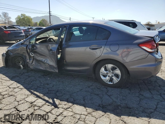 2015 Honda Civic Sedan LX with VIN 2HGFB2F51FH532947, listed as a Copart auction lot 49645685 with 97,466 mi miles and Salvage Title. Bid and sale history available at carsss.com. Image 2.