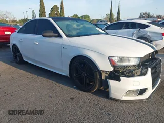 2013 Audi S4 Premium Plus with VIN WAUBGAFL3DA255394, listed as a IAAI auction lot 41965354 with 125,756 mi miles. Bid and sale history available at carsss.com. Image 1.