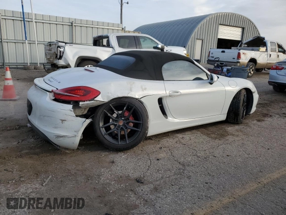 2013 Porsche Boxster S with VIN WP0CB2A85DS133063, listed as a Copart auction lot 84558154 with 139,411 mi miles and Salvage Title. Bid and sale history available at carsss.com. Image 3.
