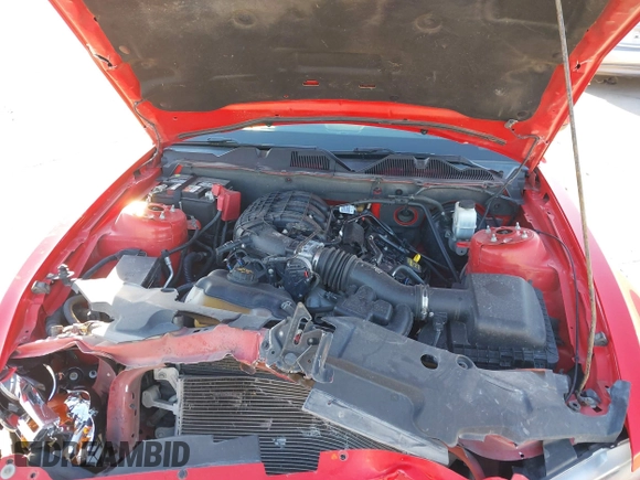 2012 Ford Mustang V6 Premium with VIN 1ZVBP8AM5C5262332, listed as a IAAI auction lot 41243050 with 105,157 mi miles. Bid and sale history available at carsss.com. Image 10.