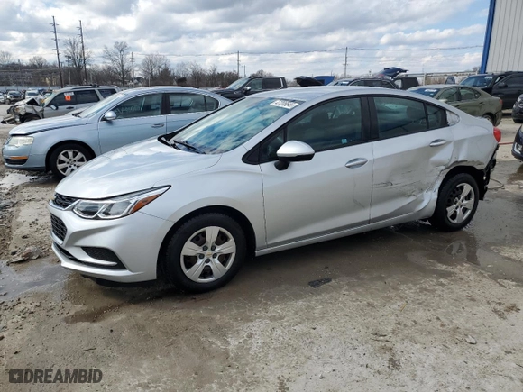 2017 Chevrolet Cruze LS with VIN 1G1BC5SM1H7169176, listed as a Copart auction lot 47208645 with 75,845 mi miles and Salvage Title. Bid and sale history available at carsss.com. Image 1.