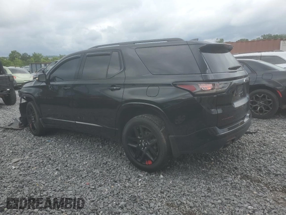 2021 Chevrolet Traverse Premier with VIN 1GNERKKW8MJ246357, listed as a Copart auction lot 58257635 with 89,543 mi miles and Salvage title. Bid and sale history available at DreamBid. Image 2.