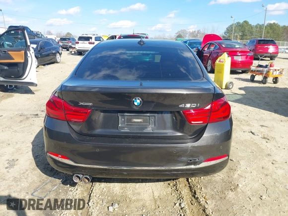 2018 BMW 4 Series 430i xDrive with VIN WBA4J3C54JBG95242, listed as a IAAI auction lot 41180565 with 83,710 mi miles and . Bid and sale history available at DreamBid. Image 15.