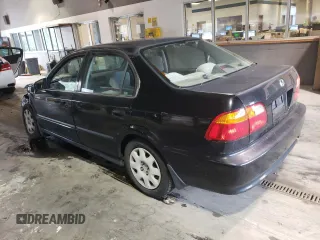 2000 Honda Civic LX with VIN JHMEJ6670YS002114, listed as a Copart auction lot 49373834 with 263,679 mi miles and Salvage Title. Bid and sale history available at DreamBid. Image 2.