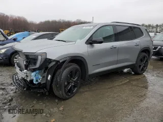 2025 GMC Acadia AWD Elevation z VIN 1GKENNRS3SJ144278, wystawiony jako Copart lot #50123705 z przebiegiem 3 539 mil mil oraz Szkoda całkowita • Salvage title. Historia ofert i sprzedaży dostępna na DreamBid. Obrazek 1.