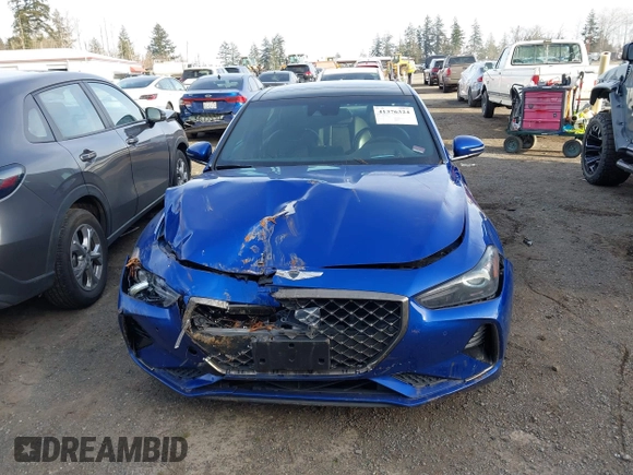 2020 Genesis G70 3.3T with VIN KMTG34LEXLU049127, listed as a IAAI auction lot 41376324 with 38,539 mi miles and . Bid and sale history available at DreamBid. Image 12.