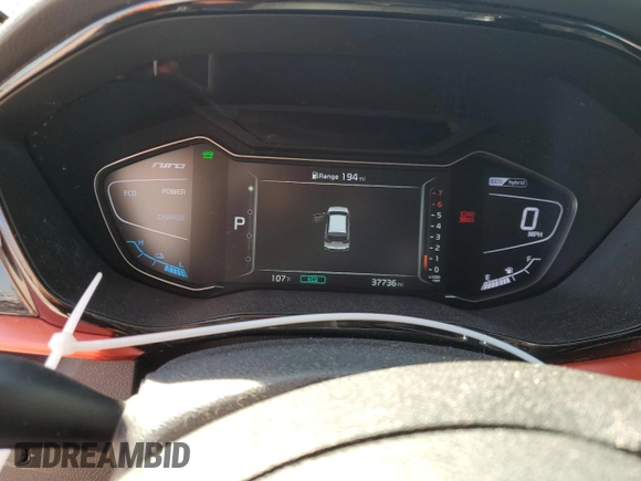 2021 Kia Niro Touring with VIN KNDCC3LC3M5483276, listed as a Copart auction lot 60747944 with 37,736 mi miles and Salvage Title. Bid and sale history available at carsss.com. Image 9.