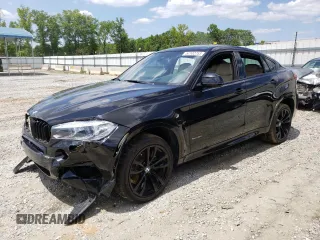2017 BMW X6 xDrive35i with VIN 5UXKU2C36H0U30107, listed as a Copart auction lot 52102753 with 30,768 mi miles. Bid and sale history available at carsss.com. Image 1.