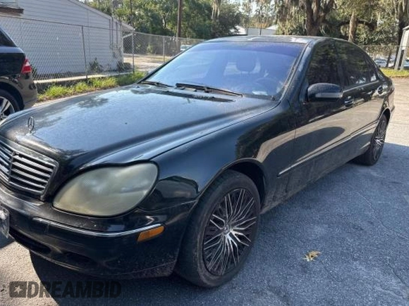 2001 Mercedes-Benz S-Class with VIN WDBNG75J71A193818, listed as a Copart auction lot 76375284 with 225,724 mi miles and Clean Title. Bid and sale history available at carsss.com. Image 2.