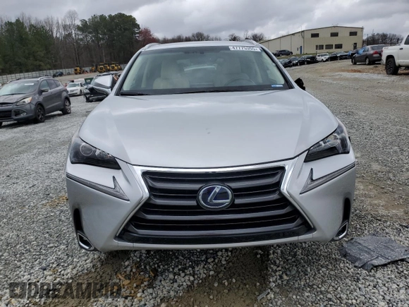 2017 Lexus NX 300h with VIN JTJBJRBZ7H2057704, listed as a Copart auction lot 47775355 with 95,053 mi miles and Salvage Title. Bid and sale history available at DreamBid. Image 5.
