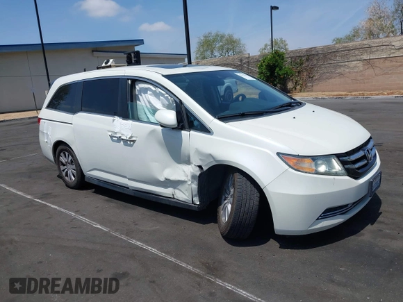 2015 Honda Odyssey EX-L with VIN 5FNRL5H62FB106545, listed as a IAAI auction lot 42115849 with 122,718 mi miles and . Bid and sale history available at DreamBid. Image 1.
