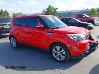 2014 Kia Soul + with VIN KNDJP3A51E7723236, listed as a IAAI auction lot 42180681 with 192,085 mi miles and . Bid and sale history available at DreamBid. Image 1.