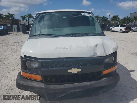2012 Chevrolet Express Cargo z VIN 1GCSGAFXXC1158990, wystawiony jako Copart lot #58536585 z przebiegiem Nie podano mil oraz Czysty tytuł • Clean title. Historia ofert i sprzedaży dostępna na DreamBid. Obrazek 5.