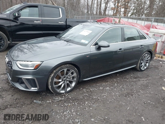 2020 Audi A4 Premium Plus with VIN WAUENAF46LN005005, listed as a IAAI auction lot 41737614 with 52,642 mi miles and . Bid and sale history available at DreamBid. Image 14.