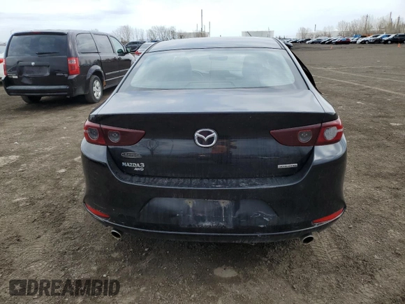 2019 Mazda 3 S Carbon Edition with VIN JM1BPBCM0K1124992, listed as a Copart auction lot 54590625 with 176,932 mi miles and Salvage title. Bid and sale history available at DreamBid. Image 6.