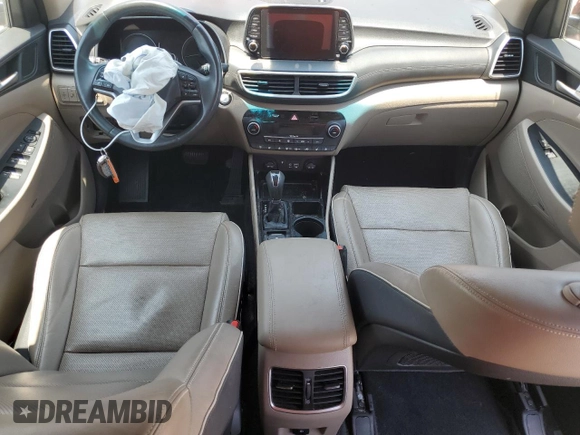 2020 Hyundai Tucson Ultimate with VIN KM8J33AL8LU255297, listed as a Copart auction lot 57550635 with Not provided miles and Salvage title. Bid and sale history available at DreamBid. Image 8.