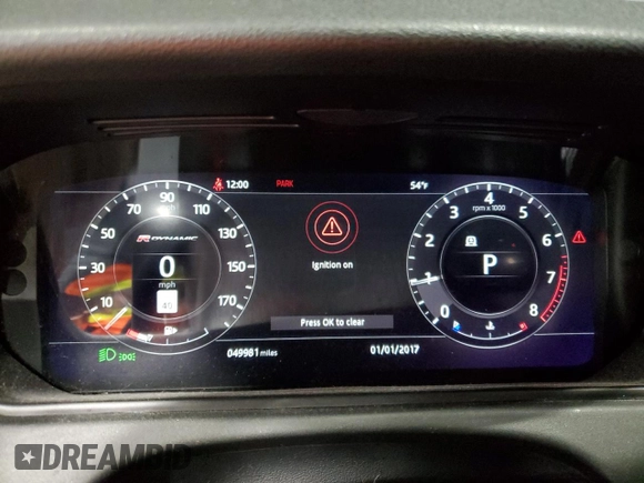 2019 Land Rover Range Rover Velar R-Dynamic SE z VIN SALYL2FV0KA216901, wystawiony jako Copart lot #50177765 z przebiegiem 49 981 mil mil oraz Szkoda całkowita • Salvage title. Historia ofert i sprzedaży dostępna na DreamBid. Obrazek 9.