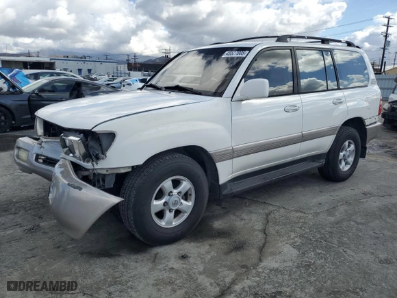 1999 Toyota Land Cruiser with VIN JT3HT05J7X0049786, listed as a Copart auction lot 45527005 with 199,447 mi miles and Salvage Title. Bid and sale history available at carsss.com. Image 1.