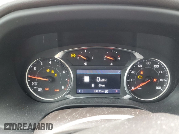 2020 GMC Acadia SLT with VIN 1GKKNULS0LZ175173, listed as a Copart auction lot 43454955 with 69,273 mi miles and Salvage title. Bid and sale history available at DreamBid. Image 9.