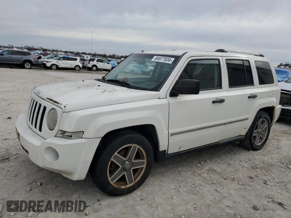 2008 Jeep Patriot Limited with VIN 1J8FT48W58D649307, listed as a Copart auction lot 84977034 with 211,629 mi miles and Clean Title. Bid and sale history available at DreamBid. Image 1.