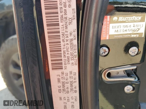 2019 Ram 2500 Laramie with VIN 3C6UR5FJ1KG520766, listed as a Copart auction lot 72567764 with 63,734 mi miles and Salvage Title. Bid and sale history available at carsss.com. Image 14.