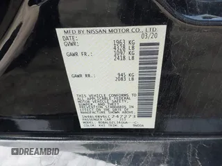 2020 Nissan Altima S z VIN 1N4BL4BV6LC247273, wystawiony jako IAAI lot #41877548 z przebiegiem 91 489 mil mil oraz . Historia ofert i sprzedaży dostępna na DreamBid. Obrazek 9.