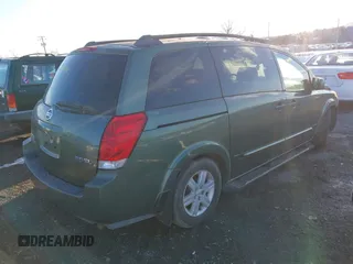 2004 Nissan Quest SL with VIN 5N1BV28U64N332378, listed as a IAAI auction lot 41300586 with 183,452 mi miles. Bid and sale history available at carsss.com. Image 4.