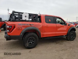 2021 Ford F-150 Raptor with VIN 1FTFW1RG7MFC62731, listed as a Copart auction lot 82672674 with Not Provided miles and Salvage Title. Bid and sale history available at carsss.com. Image 3.