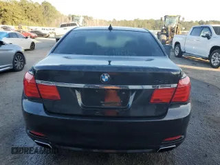2011 BMW 7 Series 740i with VIN WBAKA4C55BC612987, listed as a Copart auction lot 76607654 with 154,118 mi miles and Salvage Title. Bid and sale history available at carsss.com. Image 6.